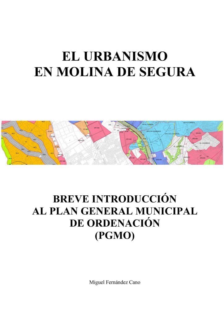 Libro 'El urbanismo municipal. Breve introducción al Plan General Municipal de Ordenación' de Miguel Fernández PORTADA LIBRO